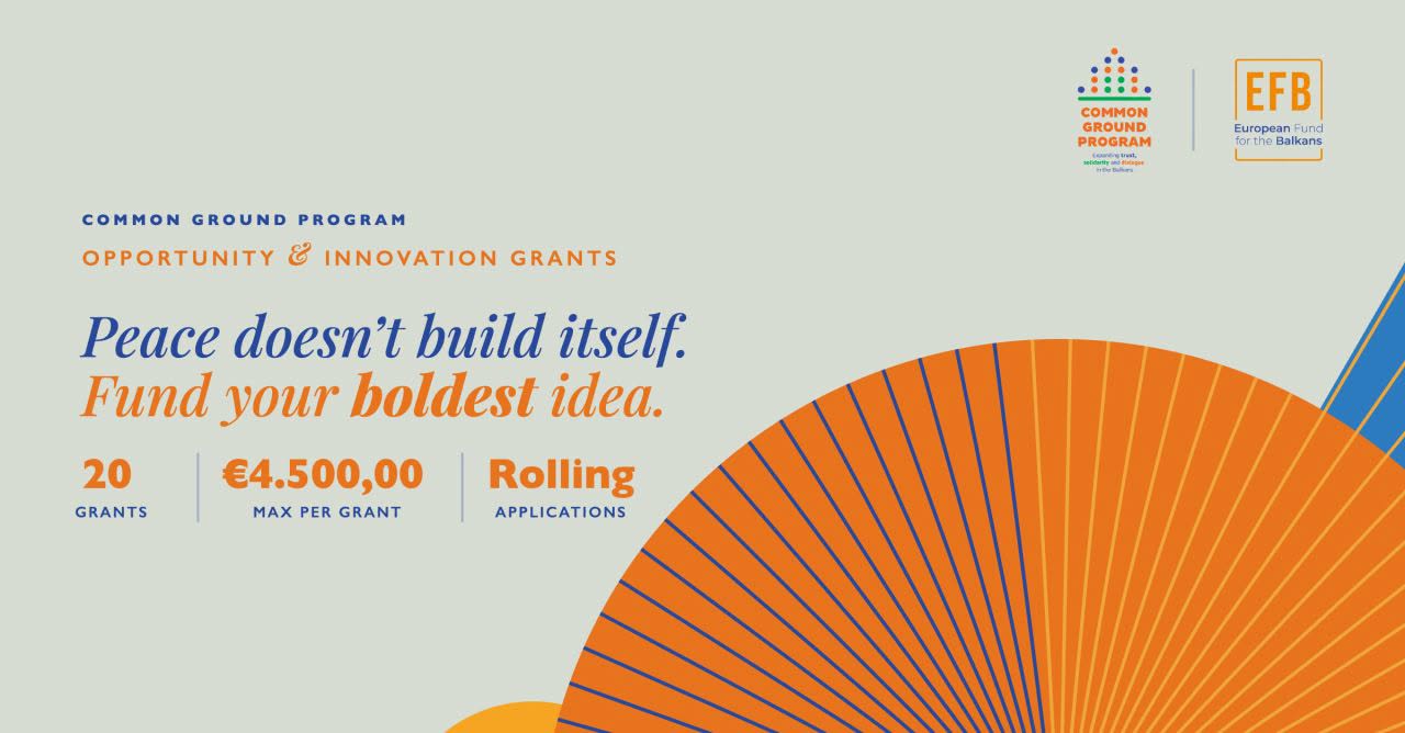 European Fund Balkans CGP Innovation Grants 2026