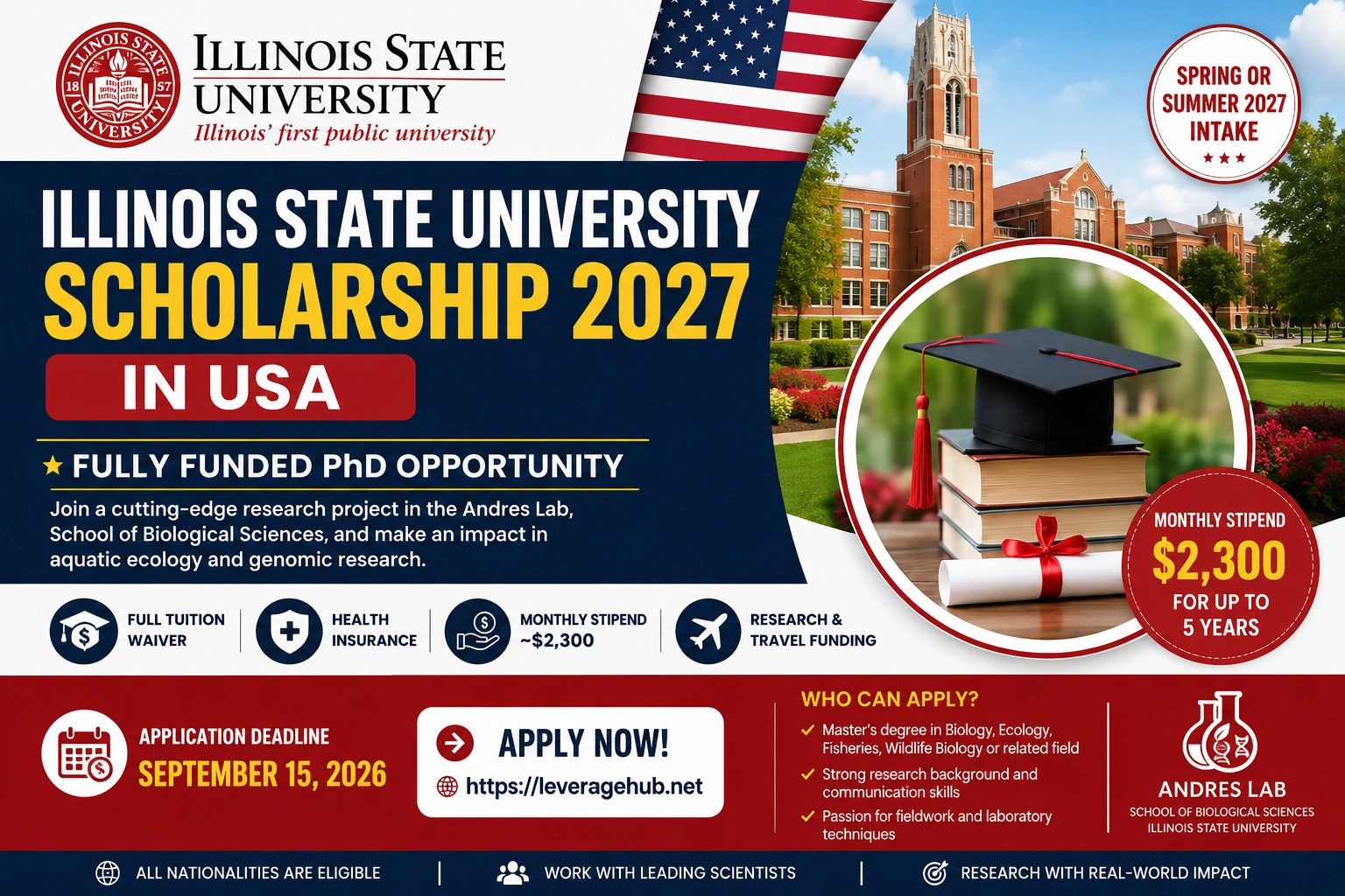 Illinois State University Scholarship 2027