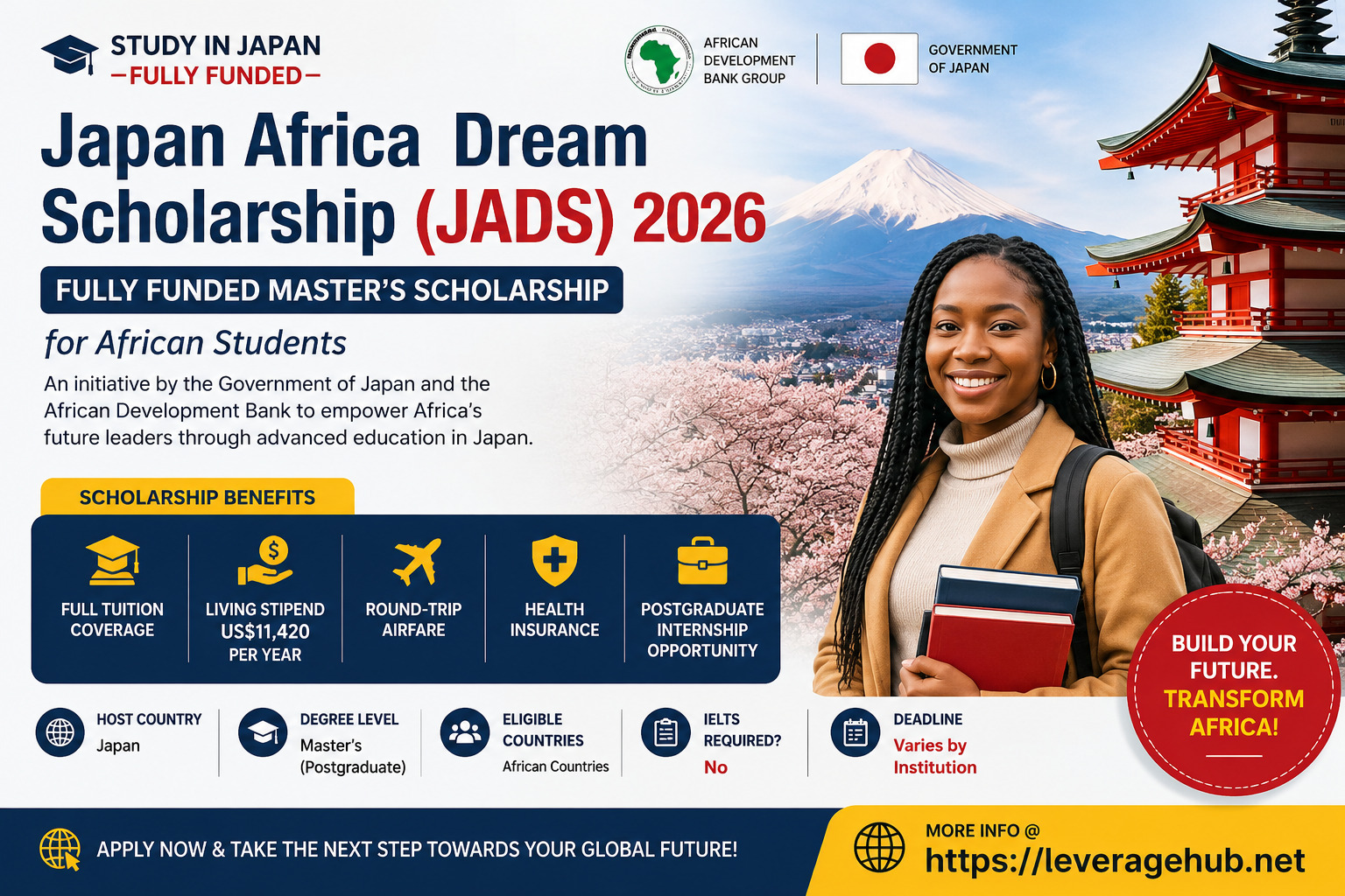 Japan Africa Dream Scholarship 2026