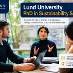 Lund University PhD in Sustainability Science 2027