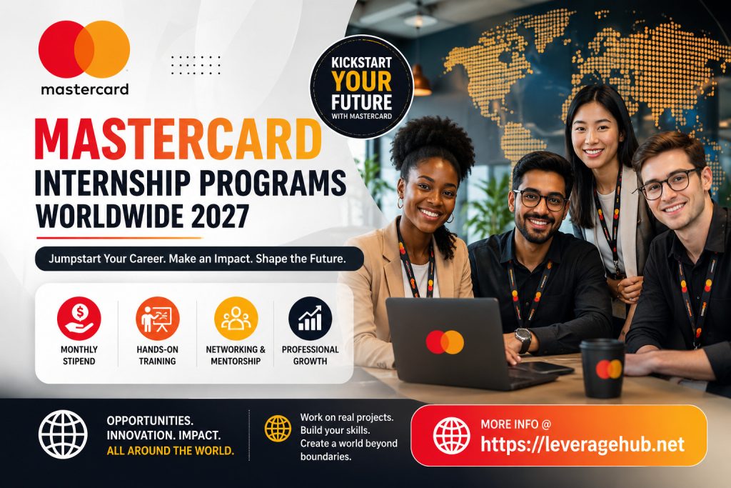 Mastercard Internship Programs Worldwide 2027