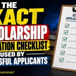 Scholarship Application Checklist