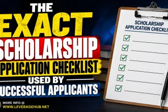 Scholarship Application Checklist