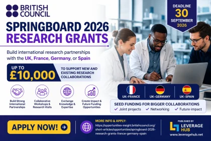 Springboard 2026 Research Grants