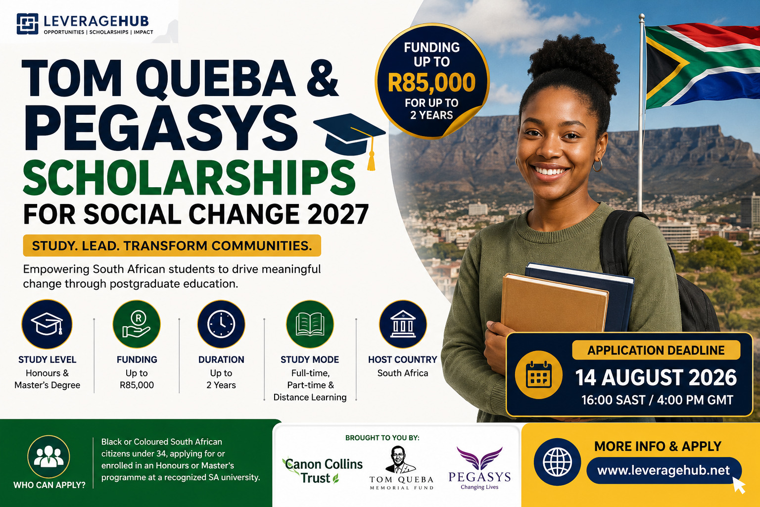 Tom Queba & Pegasys Scholarships 2027