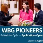 WBG Pioneers Program 2026