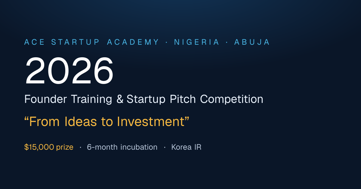 ACE Startup Academy 2026